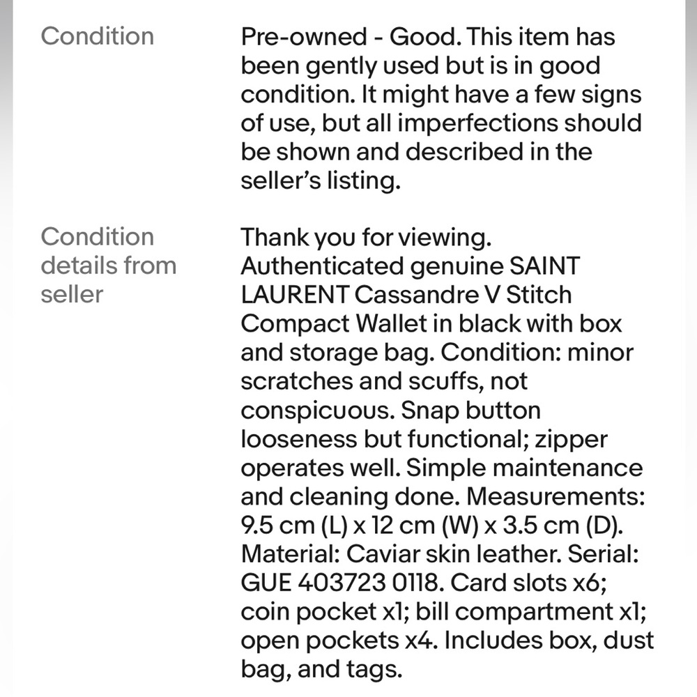 YSL Black Quilted Wallet - Picture 9 of 11